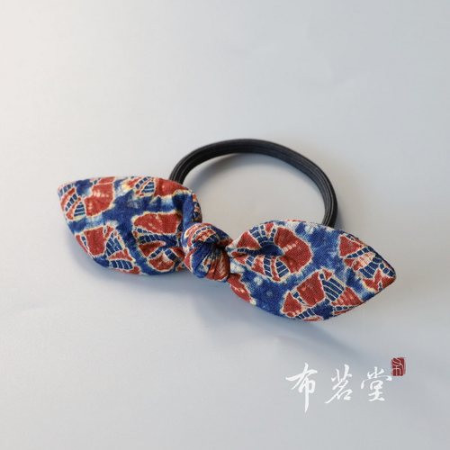 旅行拍照手工扎染蝴蝶结头花