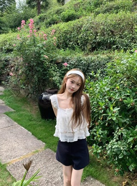 清仓特价 夏日小飞袖可爱娃娃衬衫女夏2025新款设计感小众上衣