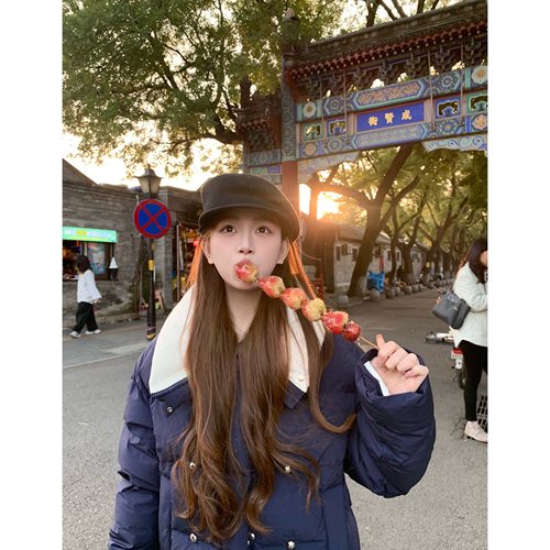 清仓特价 张元英同款miu系羽绒服女短款2024新款90白鸭绒冬季外套