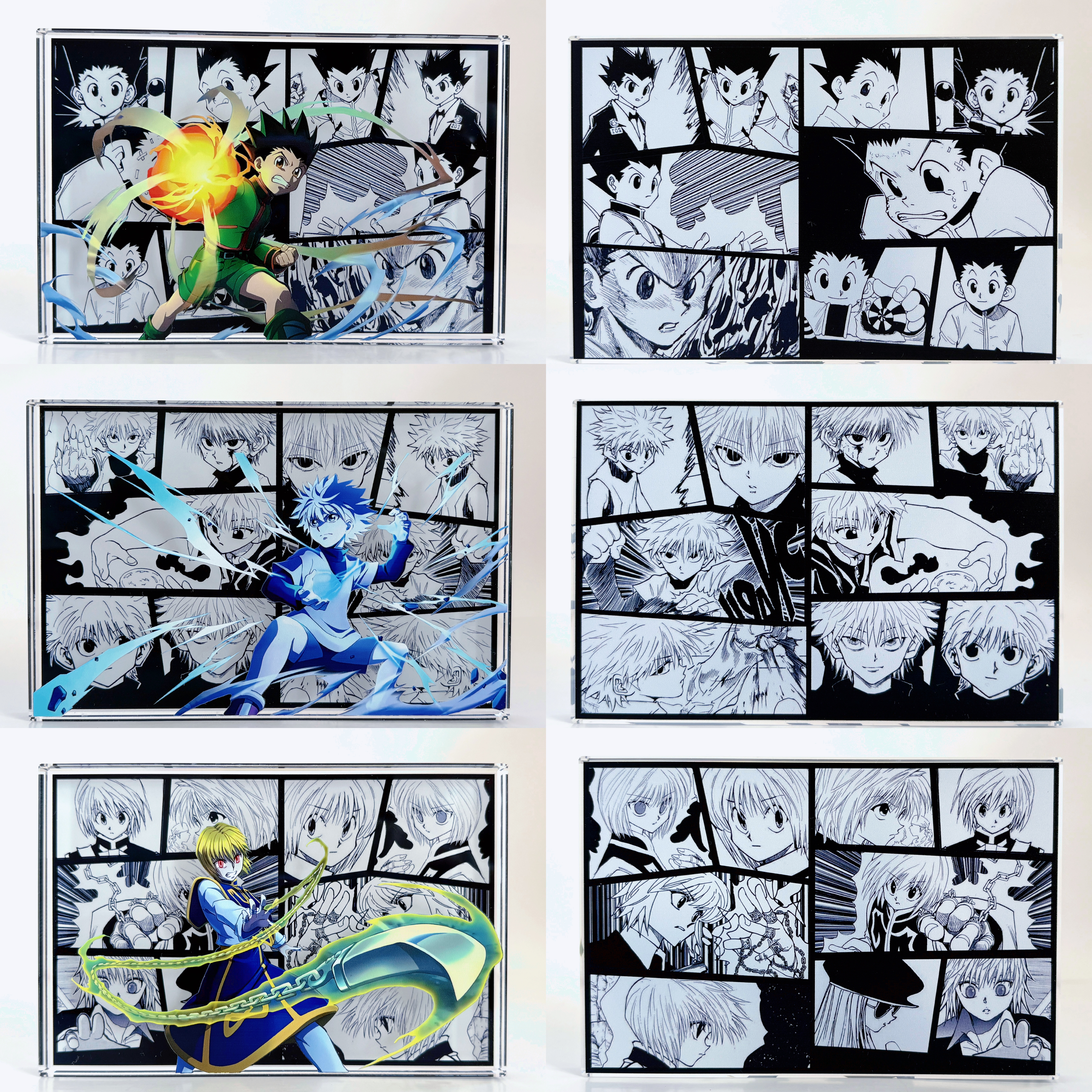 全职猎人奇犽小杰酷拉皮卡亚克力生日砖谷子周边二次元摆件