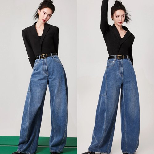 金晨同款镂空修身黑色短款小西装