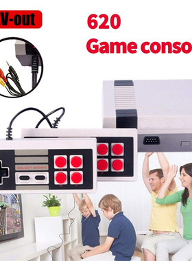 外贸迷你NES电视游戏机8位怀旧游戏 欧美经典红白机内置620款游戏