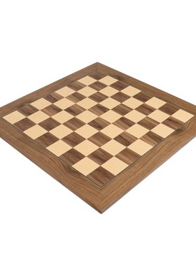 1Chess国际象棋大型棋盘国际比赛指定标准54厘米木质平板胡桃木