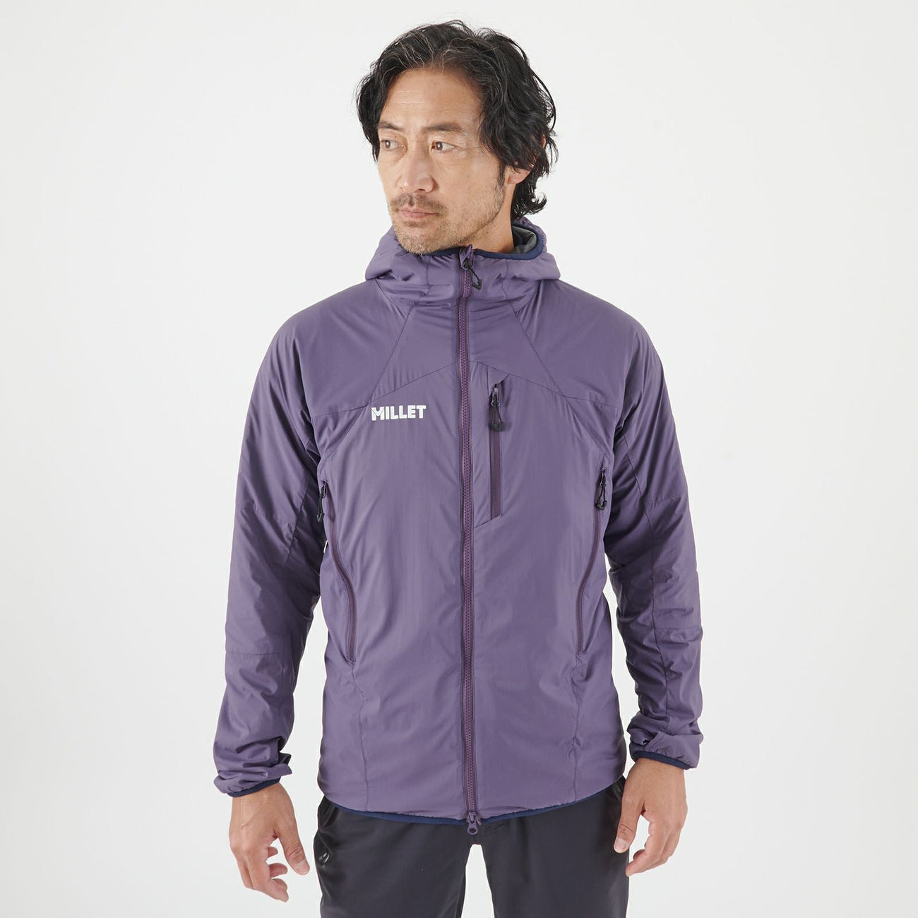 日本millet立领加绒夹克防风透气