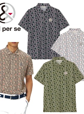 日本and per se高尔夫男装25春秋速干透气短袖POLO衫T恤AMF9615X7