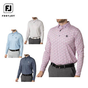 日本代购FootJoy高尔夫男装24秋FJ速干弹性长袖POLO衫T恤F24-S10