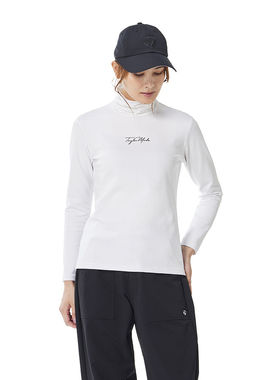 日本TaylorMade泰勒梅高尔夫女装25春秋速干半高领长袖T恤女TL535