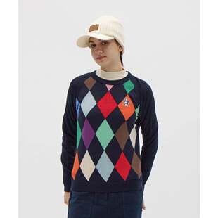 毛衣MG5FST22L 针织衫 日本MUNSINGWEAR万星威高尔女装 25秋圆领长袖