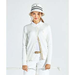 MG5SST01L 针织开衫 日产MUNSINGWEAR万星威高尔女装 25春秋圆领长袖