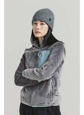 日本代购marmot土拨鼠25秋冬立领拉链抓绒夹克外套女MTFW25WFL040