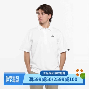 T恤男白6215172201 日本代购 Ping高尔夫男装 25春夏针织短袖 POLO衫