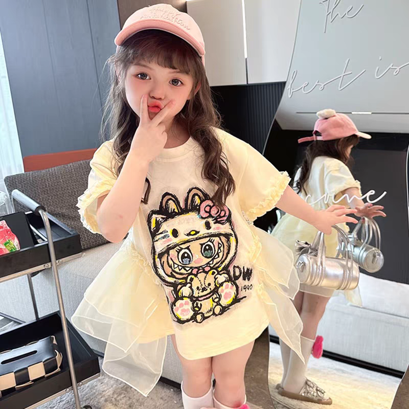 女童拉布布衣服巨好看短袖T恤裙