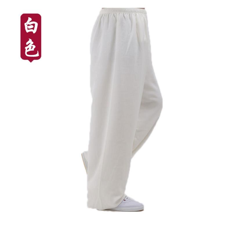 新品太极裤女男款新款灯笼裤太极服夏季透气棉麻S武术练功裤八段图片