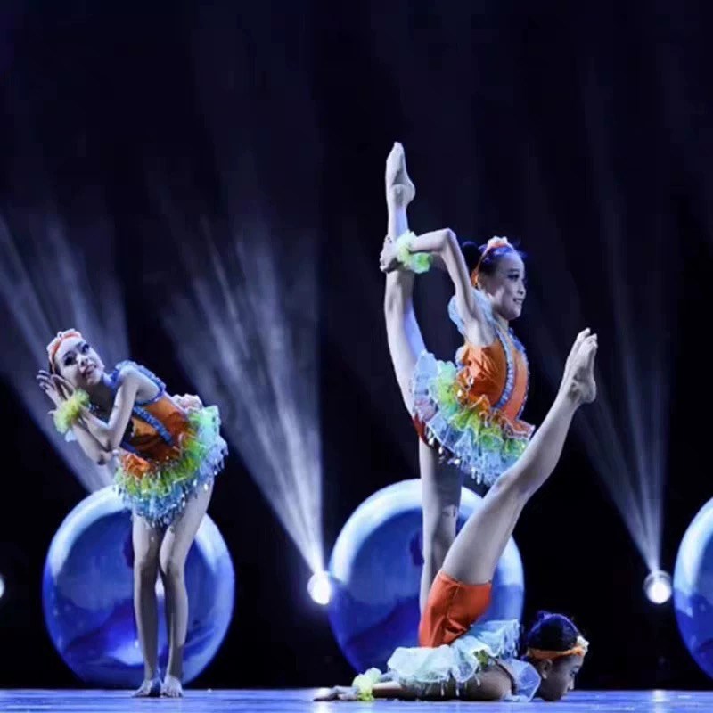 新选小荷风采大海我们来啦演出服C装游泳圈道具女 童蓬蓬裙纱裙表