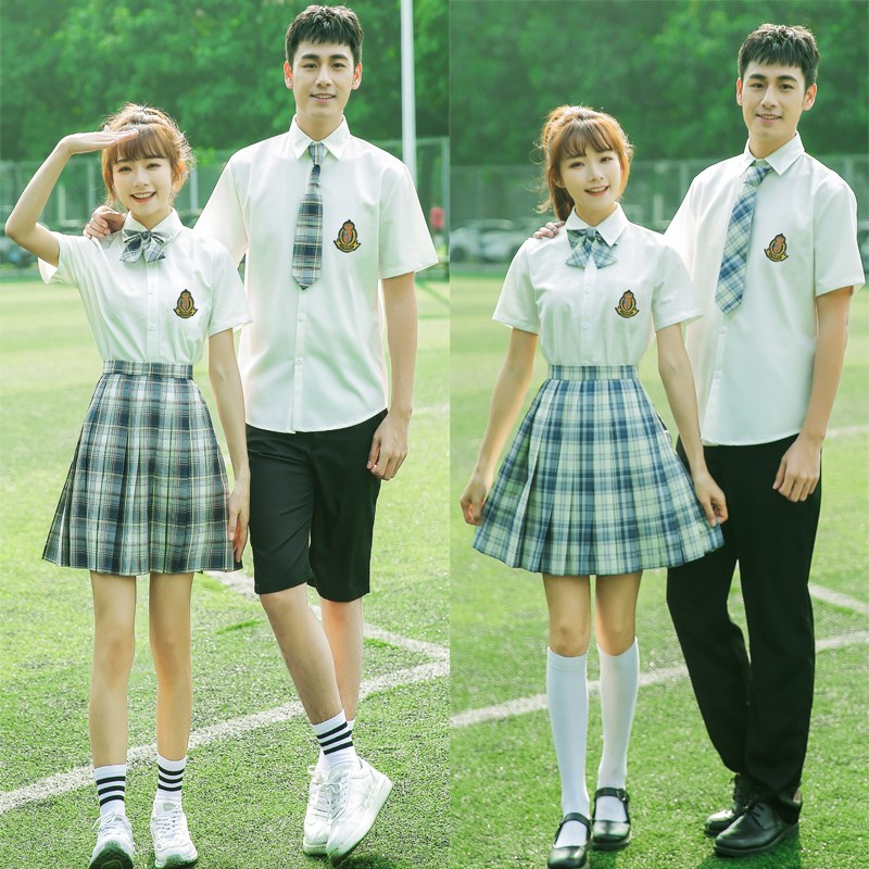 新选英伦风毕业班服六年级小学生jk制服男衬衫R套装中学生合唱演