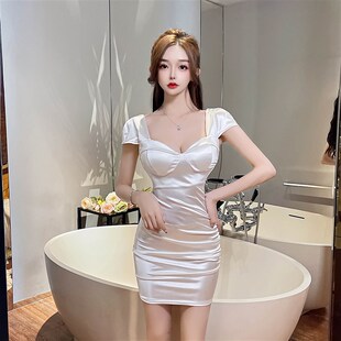 短裙足浴技师 夜总店连衣裙性感夜场上B班衣服夜总会女装 新品 夏季