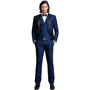 新选舞台演出西装男套装主持人礼服新郎结婚西服节目Y主持表演修