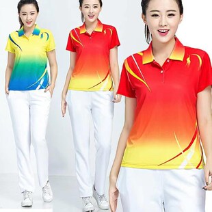 精选夏季短袖T恤新款中国梦之队运动服 佳木斯健身操广.场舞团体