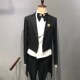 修 婚纱工作室摄影演出西服两件套韩版 新品 影楼主题拍照男m士服装