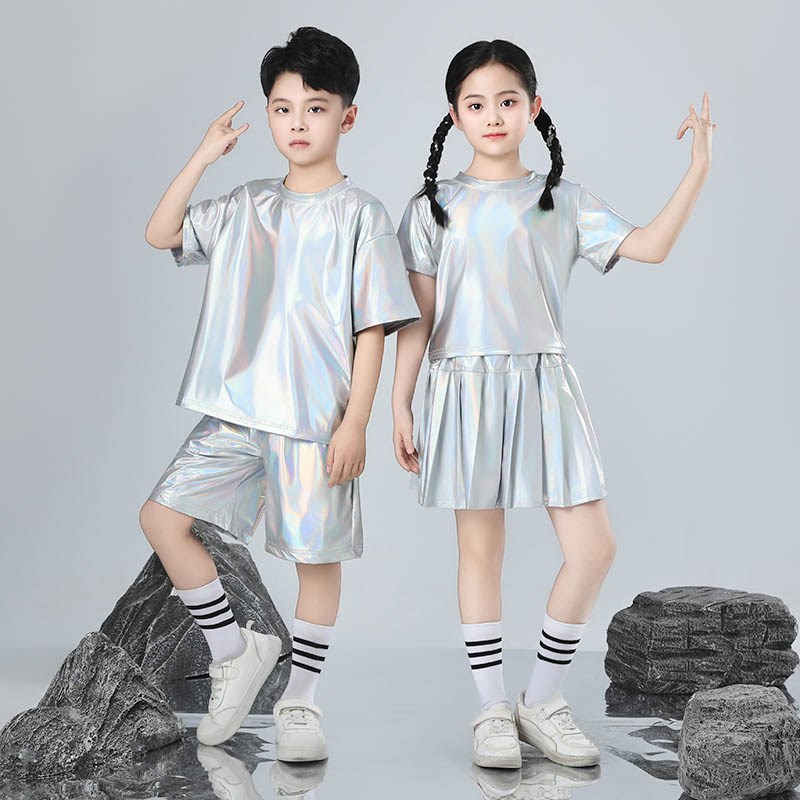 新选儿童未来科技感服装ai机器人cos六一表O演服人工智能幼儿园演