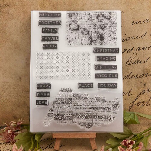 scrapbook DIY相册卡片手帐橡皮章成品透明印章图章 旅行冒险