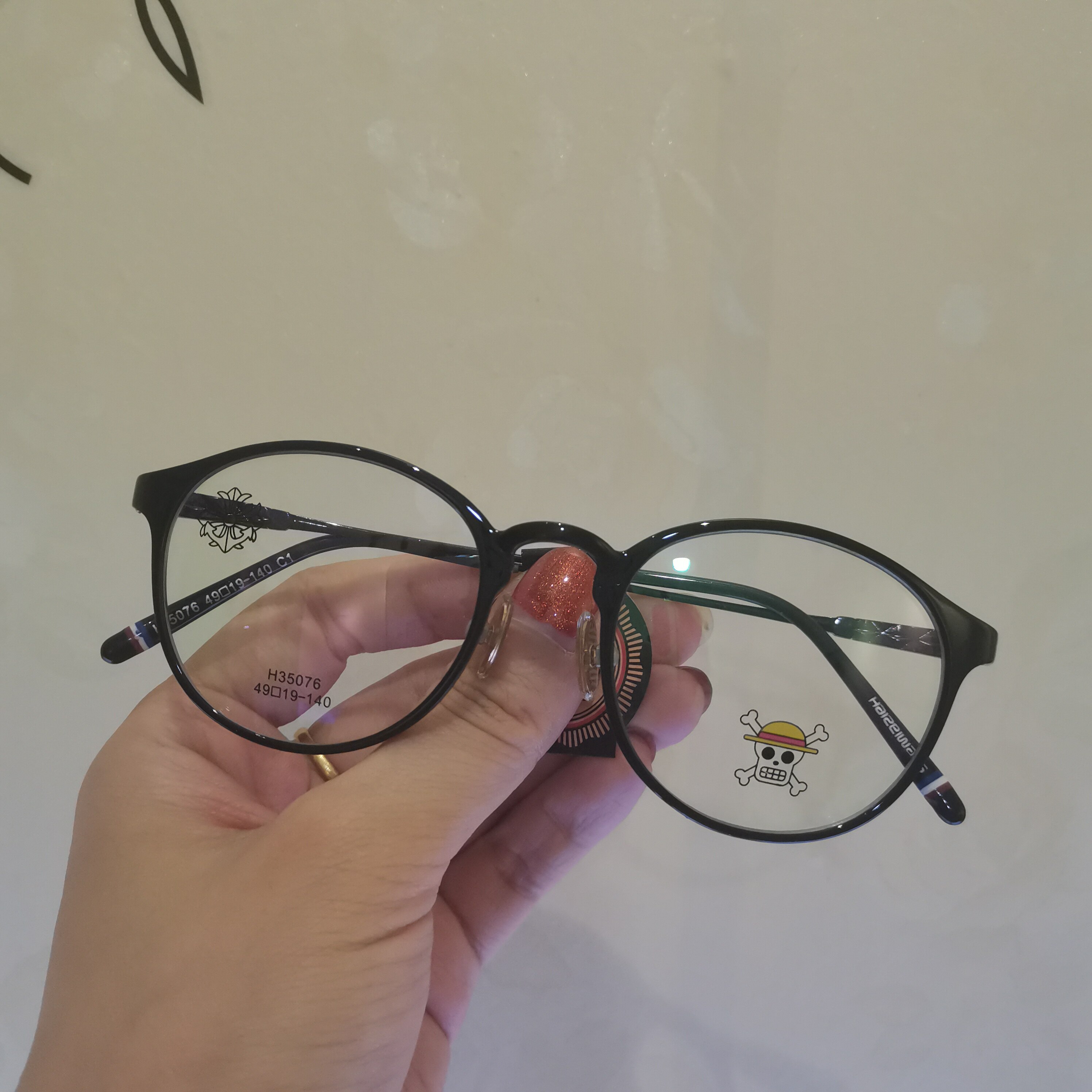 正品海贼王镜架H35076 欢乐颂关关眼镜架 配近视35053
