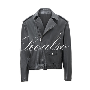 机车真皮夹克复古重工秋冬皮衣LD5008 西班牙牛皮 SEE ALSO