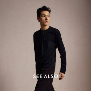 保暖长袖 SEE 半开襟亨利领极简打底衫 26早春刚需 软糯内搭 ALSO