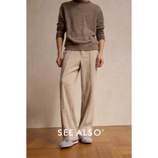 SEE ALSO『软糯亲肤』老钱绵羊毛混纺立体剪裁微喇垂感直筒休闲裤