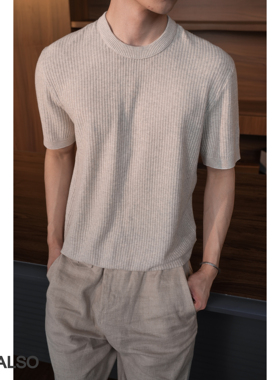 SEE ALSO 12针老钱新贵100%精梳棉春夏肌理圆领针织衫SA124