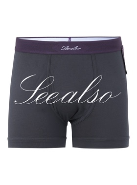 SEE ALSO莫代尔醋酸纤维男士平角内裤抗菌透气舒适秋冬内裤LD4308