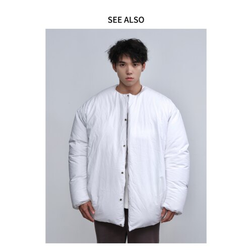 SEE ALSO 面包羽绒服加厚保暖情侣百搭无领双面穿LD3607