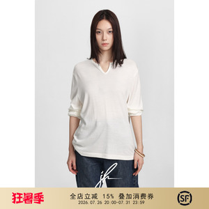 SEE ALSO『Row风』短袖t恤女夏2026新款老钱透气V领长袖防晒罩衫