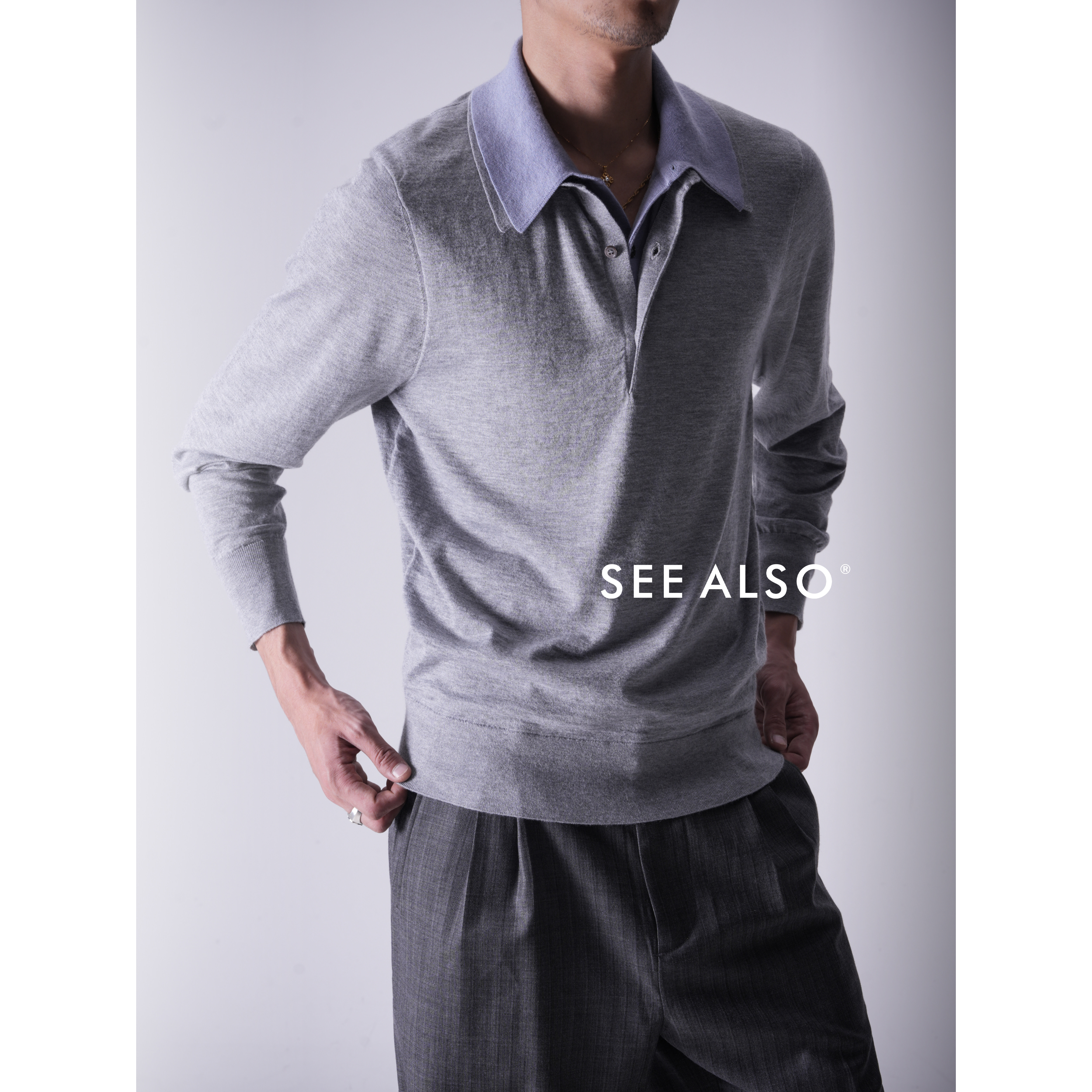 SEE ALSO『国王的礼物』超精纺绵羊毛老钱蓝领秋冬POLO领保暖毛衣