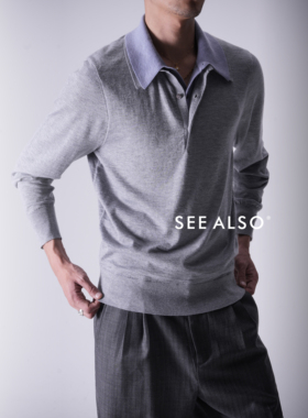 SEE ALSO『国王的礼物』超精纺绵羊毛老钱蓝领秋冬POLO领保暖毛衣