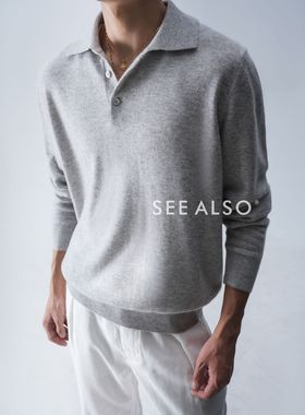 SEE ALSO『超高端面料』超精纺100羊绒老钱新贵POLO领针织衫毛衣