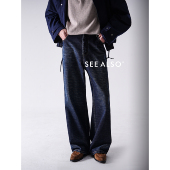 ALSO SS26 黑标旗舰 SEE 巴系老钱新贵复古保暖秋冬直筒牛仔裤