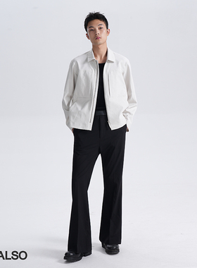 SEE ALSO『超精纺丝光羊毛』松弛感老钱风垂感显瘦微喇休闲西裤