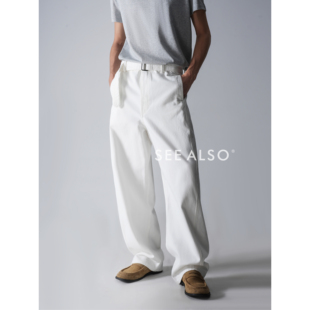 直筒宽松休闲裤 复古弯刀牛仔裤 男LD4155 ALSO阿苏特染老妹美式 SEE