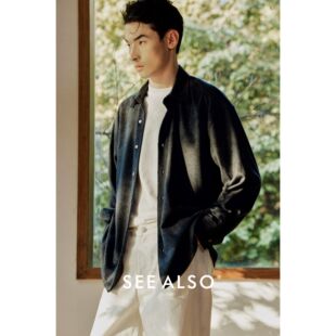 ALSO 衬衫 国王 超精纺绵羊毛骆驼绒春夏休闲百搭长袖 礼物 SEE