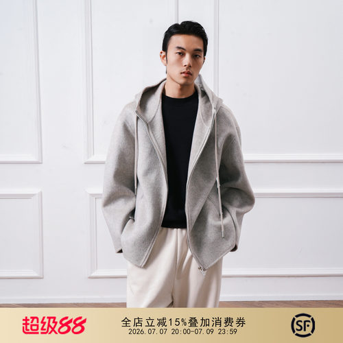 保暖加厚毛呢休闲百搭牦牛毛夹克