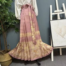 0517-60新中式国风2024新款汉服织金纱改良日常可穿马面裙夏季