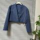 1203 短外套 外套女翻领百搭修身 7深圳高货含羊毛轻熟风短款 西装