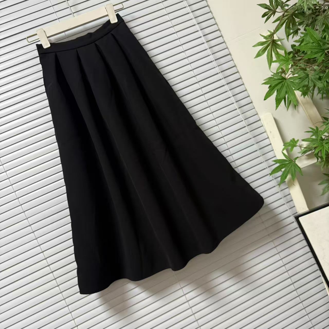 0812-37专柜品牌货半身裙法式高腰显瘦通勤A字裙优雅气质时尚轻奢