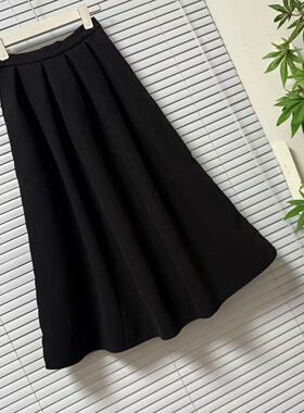 0812-37专柜品牌货半身裙法式高腰显瘦通勤A字裙优雅气质时尚轻奢