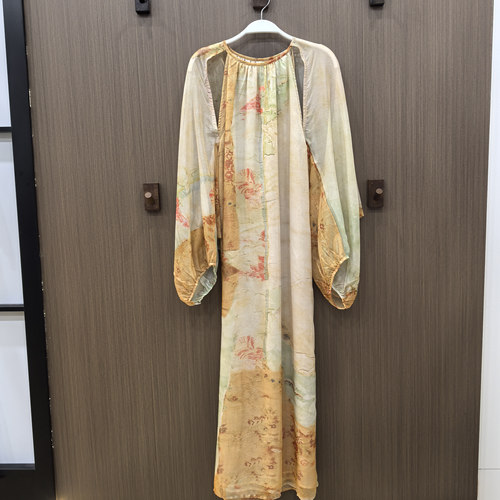 MONA 新中式氛围感气质印花设计 超仙连衣裙小个子 2025夏季新款