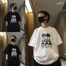 男童夏季T恤恶搞卡通灌篮高手搞怪嘻哈街舞儿童T中大童短袖上衣潮