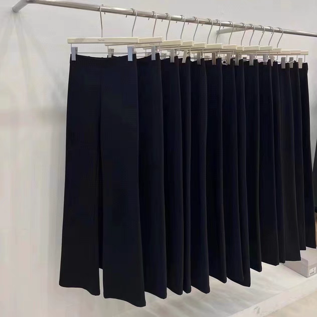 HEY BELLA加绒加厚显腿细不易粘毛筷子宽松时尚微喇休闲裤 8909