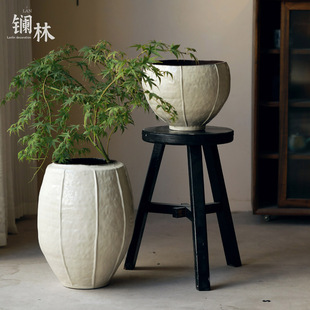 景德镇花盆简约家用客厅阳台多肉龟背叶流泉枫多用盆栽大口径花器