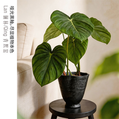 景德镇陶瓷花盆家用台面绿植盆栽